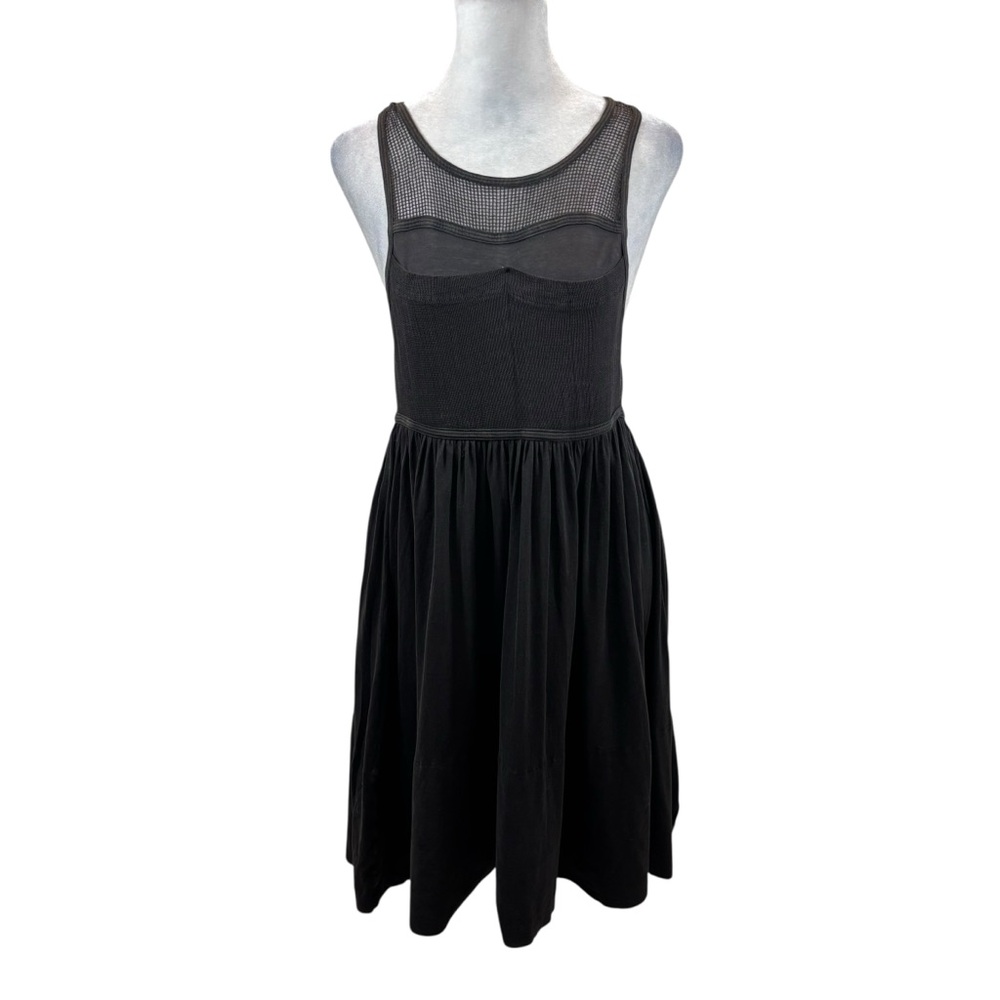 Ladies Seneca Rising Brand‎ Black Mesh Top Sleeveless Tunic Style Dress Small